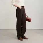 Amii Cotton Jeans 2025 Winter New Solid Color Loose Wide-leg Denim Pant Thicken Warm Versatile Jean Trousers For Ladies 12554073 - Image 5